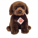 Teddy Hermann Soft toy Labrador, 25cm dark brown