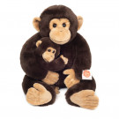 Teddy Hermann Soft toy Chimpanzee, 40cm with baby