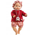 Paola Reina Crying Doll Sonia, 36cm red sweater and butterflies