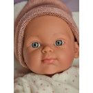 Paola Reina Mini Pikolin Baby Girl Doll, 32cm with brown blanket