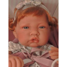 Antonio Juan Baby Girl Doll Recién Nacida, 42cm with hair