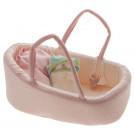 Antonio Juan Baby Doll Basket 40-42cm pink