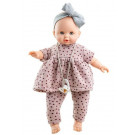 Paola Reina Crying Doll Sonia, 36cm purple dots