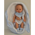 Berjuan Baby Smile Baby Boy Doll, 30cm In Bag