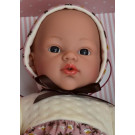 Asivil Koke Baby Soft Doll, 36cm in purple skirt