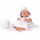 Antonio Juan Baby Girl Doll Nina, 42cm in bathrobe