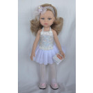 Paola Reina Las Amigas Dress Carla white ballerina, 32cm version 2