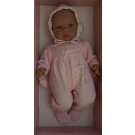 Asivil Baby Doll Soft Body Lea Pelele, 46cm pink overall