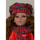 Vidal Rojas Mari Brown Doll, 41cm in red