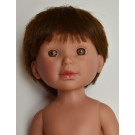 Vestida de Azul Paul Doll Naked, 33cm brunett