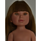 Vestida de Azul Paulina Doll Naked, 33cm brunette fringe