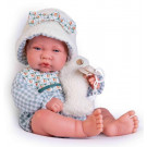 Antonio Juan Baby Doll Boy, 42cm in warm hat