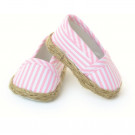 Petitcollin Espadrilles, 39/40/44/48 pink/white stripes