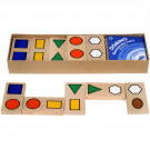 MIK Wooden Domino Geometry, 28 pieces