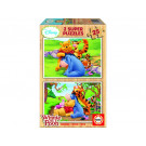 EDUCA 2x25 Wooden Puzzle Winnie The Pooh