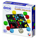 DETOA Wooden Magnetic Take It Easy Board Game travel version