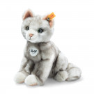 Steiff Soft toy Cat Filou grey tipped, 21cm