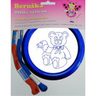 Beruska Kids' Embroidery Set Small Bear with flower