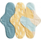 Imse Vimse Cloth Menstrual Pads Night, 3 pieces Blue Sprinkle