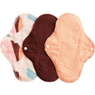 Imse Vimse Cloth Menstrual Pads Regular, 3 pieces Orange Sprinkle