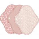 Imse Vimse Cloth Menstrual Pads Panty Liners, 3 pieces Blossom