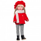Vestida de Azul Carlota Doll, 28cm in red