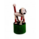 DETOA Wooden Push Up Toy Mini Dog