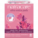 Natracare Organic Cotton Ultra Extra Pads Long, 8 Pieces