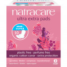Natracare Organic Cotton Ultra Extra Pads Super, 10 Pieces