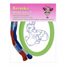 Beruska Kids' Embroidery Set Oval Easter Bunny