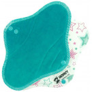 Anavy Menstrual Day Pads PUL cotton velour emerald / stars