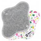 Anavy Menstrual Day Pads PUL cotton velour grey / flamingos