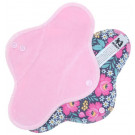 Anavy Menstrual Day Pads PUL cotton velour rosa / flowers