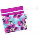 Anavy Cosmetics Bag 20x21cm waterproof fuchsia / flowers purple