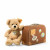 Steiff Teddy Bear Fynn in suitcase, 28cm