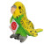 Teddy Hermann Soft toy Budgerigar, 13cm green