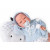 Antonio Juan Soft touch Baby Doll Nacido Cojín, 40cm with fish