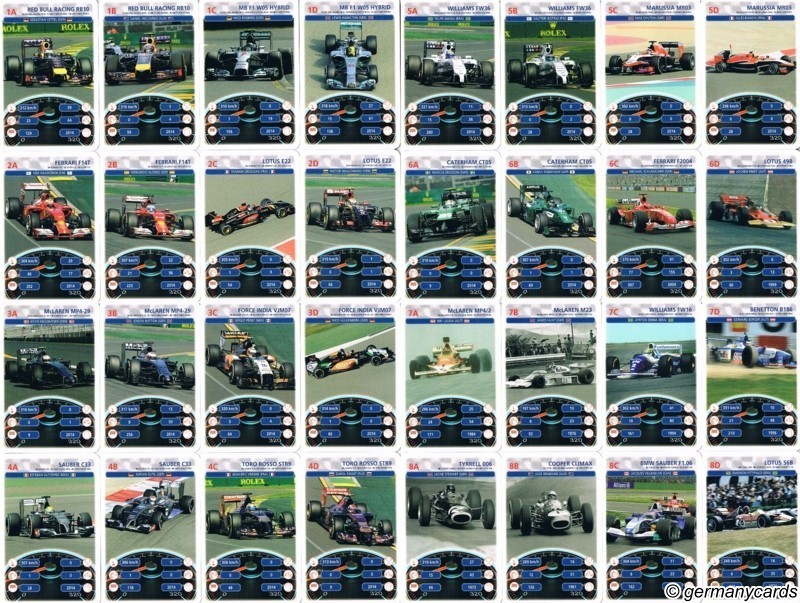 Piatnik Quartett Card Game Race Cars